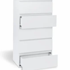 Commode 5 tiroirs blanche