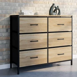 Commode 6 tiroirs en tissu industrielle