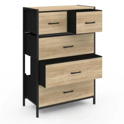 Commode 5 tiroirs en tissu industrielle