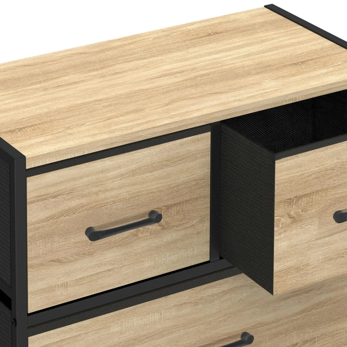 Commode 5 tiroirs en tissu industrielle