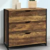 Commode design industriel 3 tiroirs avec étagère