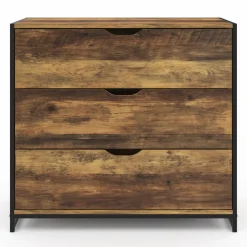 Commode design industriel 3 tiroirs avec étagère