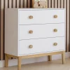 Commode enfant blanc et bois