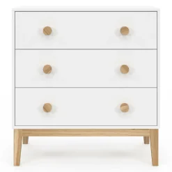 Commode enfant blanc et bois