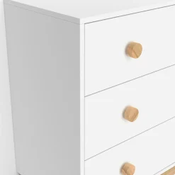 Commode enfant blanc et bois