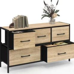 Commode industrielle design 5 tiroirs