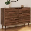 Commode scandinave effet noyer