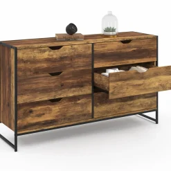 Commode XXL design industriel avec 6 tiroirs
