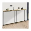 Console bout de canapé table d'appoint design industriel