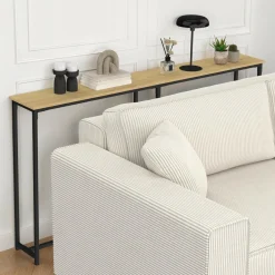 Console bout de canapé table d'appoint design industriel