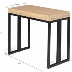Console extensible industrielle 140 cm