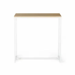Console industrielle bois et métal blanc