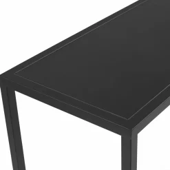 Console métal noir style industriel 80 cm