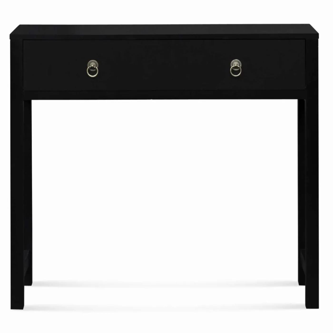 Console noire style asiatique 1 tiroir