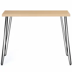 Console vintage bois pieds épingle