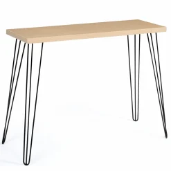 Console vintage bois pieds épingle