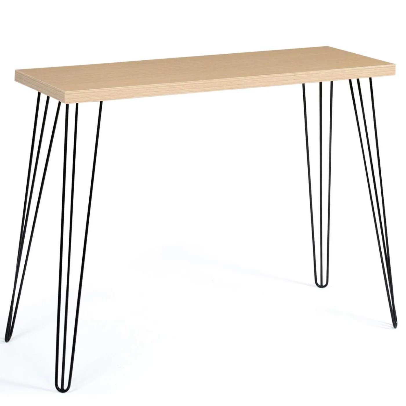 Console vintage bois pieds épingle