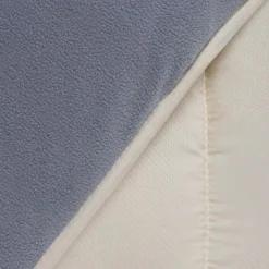 Couette polaire biface 140x200 gris et crème