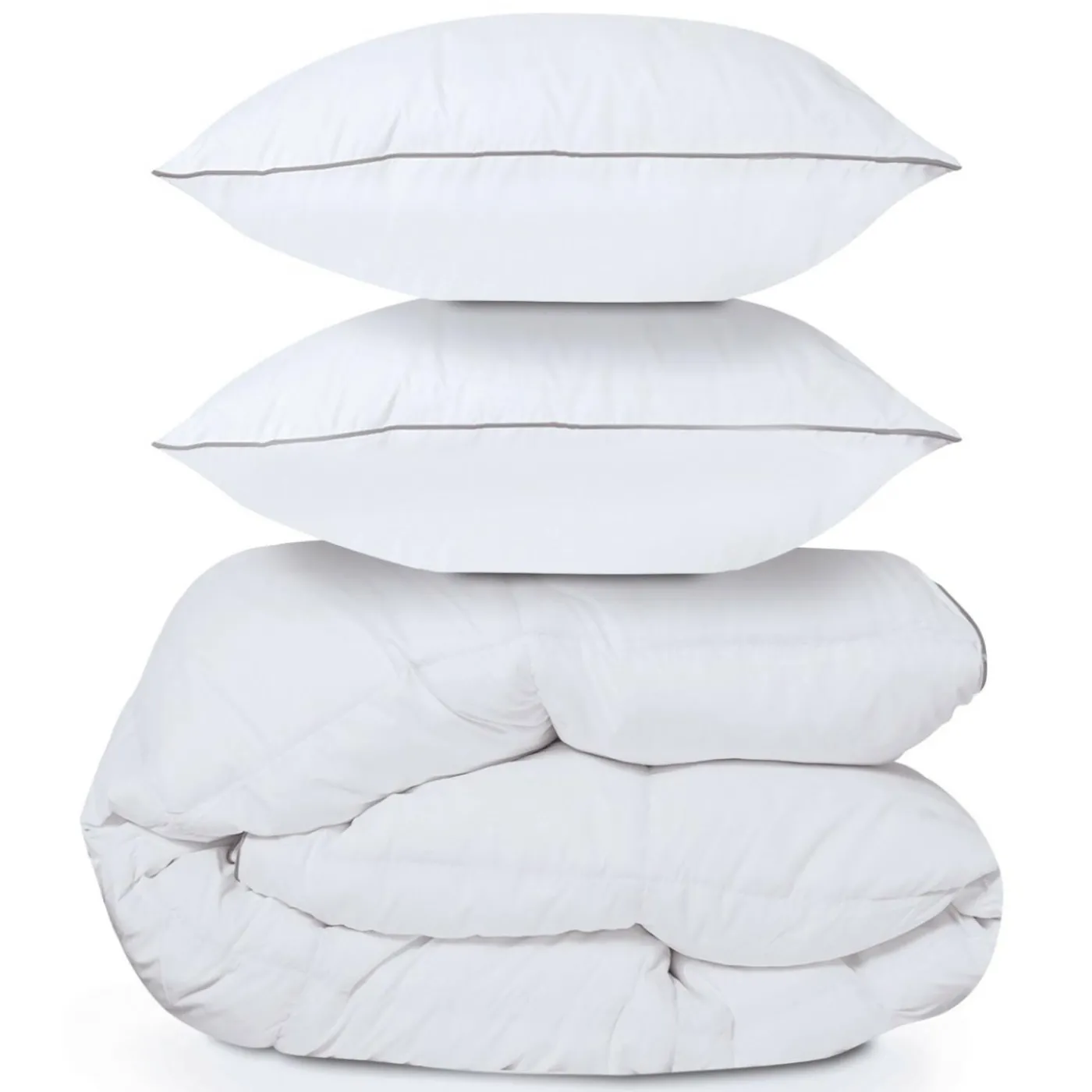 Couette 240x220 + 2 oreillers en plume d’oie