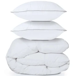 Couette 240x260 + 2 oreillers en plume d'oie