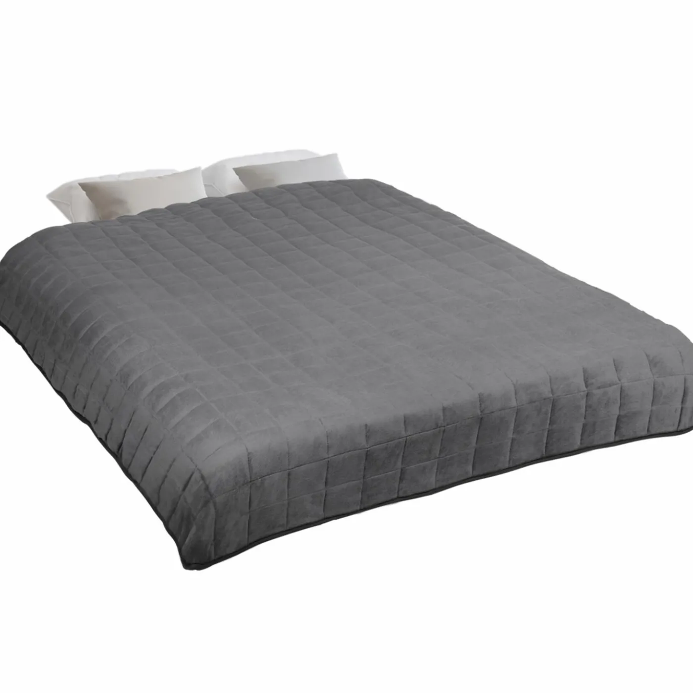 Couverture lestée 7kg 150x200 cm gris clair et gris foncé