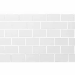 Crédence adhésive murale effet carrelage blanc