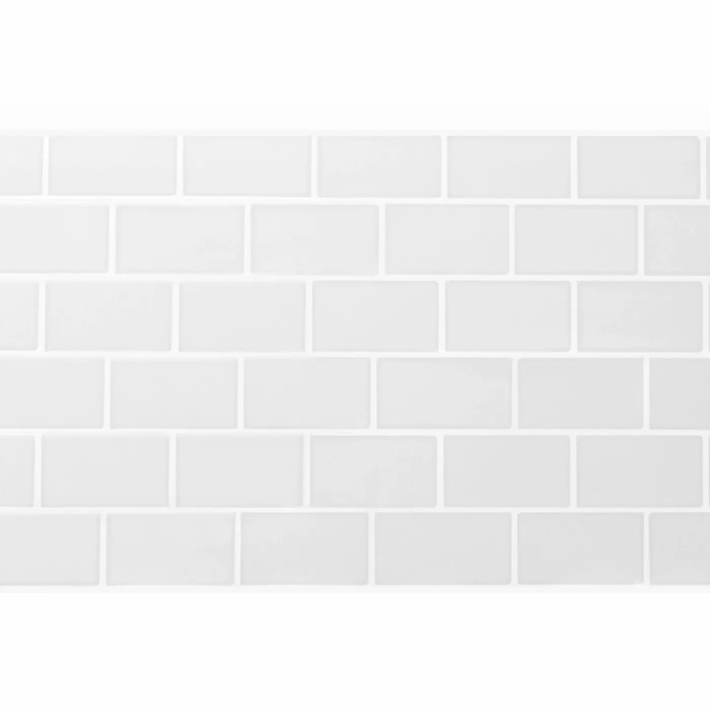Crédence adhésive murale effet carrelage blanc