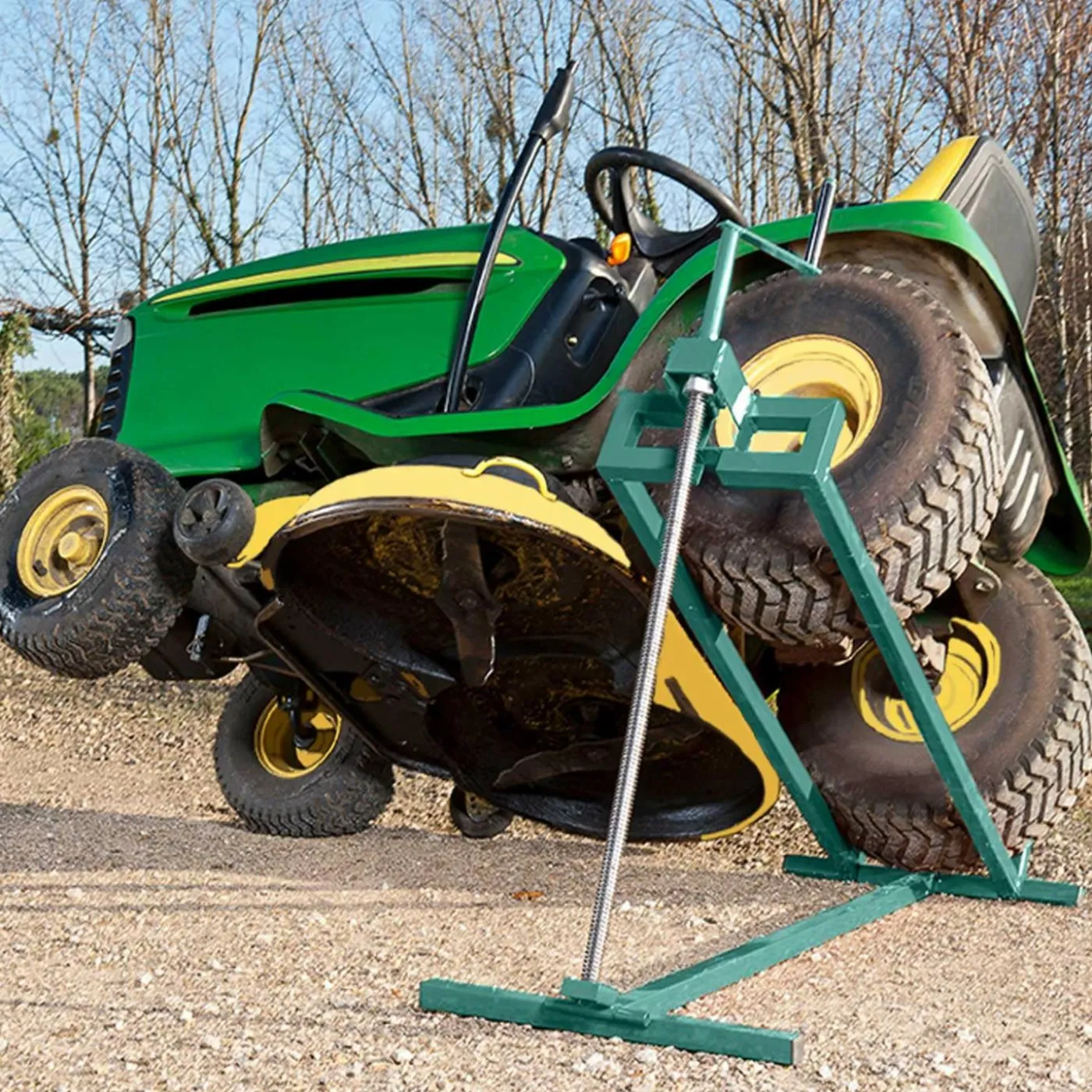 Cric lève tracteur tondeuse 400 kg