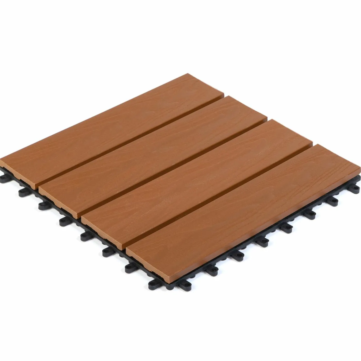 Dalles composite clipsables 30x30 CM imitation teck