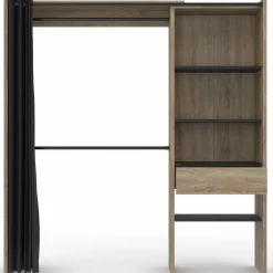 Dressing extensible bois et noir
