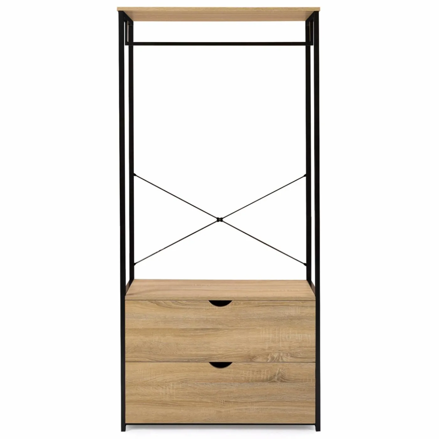 Dressing industriel 2 tiroirs 80 cm