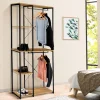 Dressing industriel double penderie 90 cm