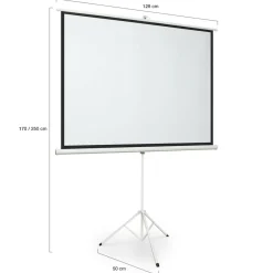 Ecran de projection 84 pouces avec support trépied hauteur réglable