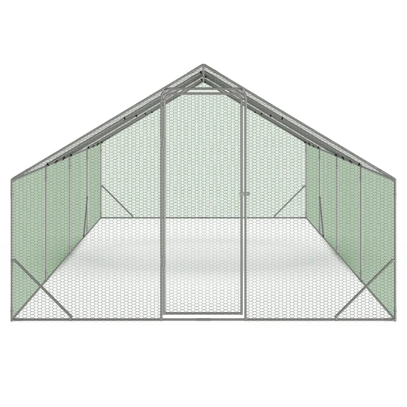 Enclos à poules 24 m2 parc grillagé 8x3m
