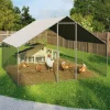 Enclos à poules 9m2 parc grillagé 3x3m