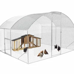 Enclos poulailler 7,5 m 2 avec toit dôme