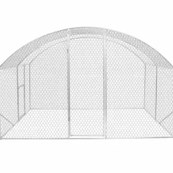 Enclos poulailler 7,5 m 2 avec toit dôme