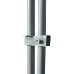 Enclos poulailler 12 m² en acier galvanisé avec perchoir