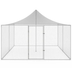 Enclos poulailler acier galvanisé 12m² 3x4 m