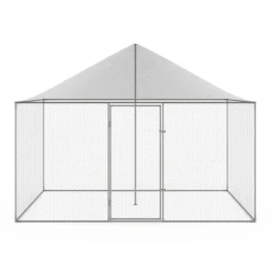 Enclos poulailler en acier galvanisé 6 m² 3x2 m volière extérieure