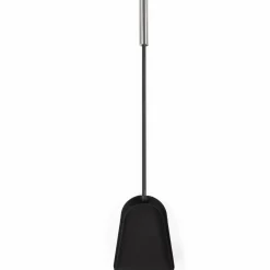 Ensemble d'accessoires de cheminée noir inox avec support