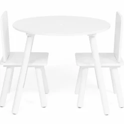 Ensemble de table et chaises pour enfant en bois blanc