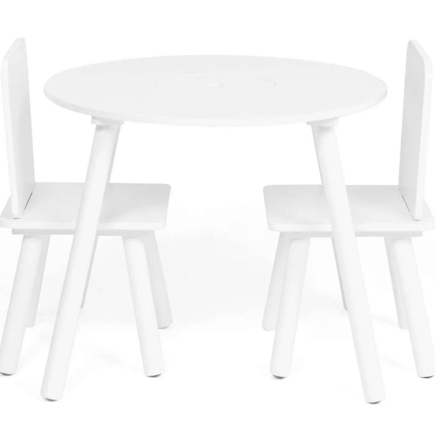 Ensemble de table et chaises pour enfant en bois blanc