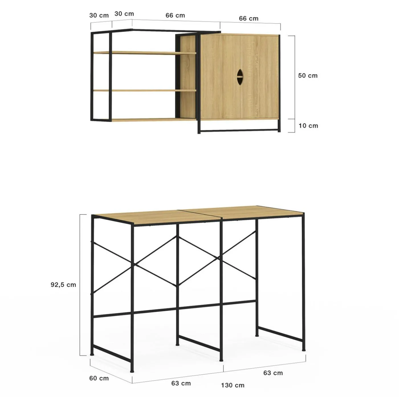 Ensemble pour machine à laver et sèche-linge design industriel
