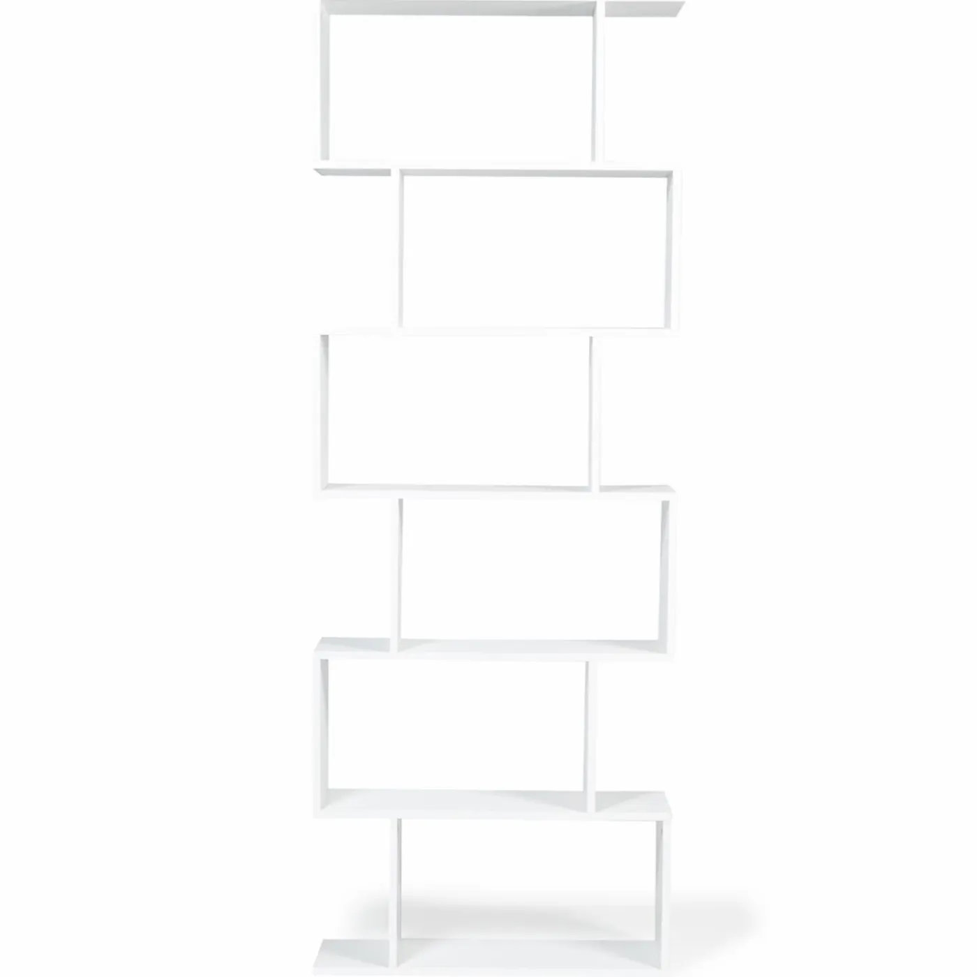 Etagère blanche en S 6 niveaux