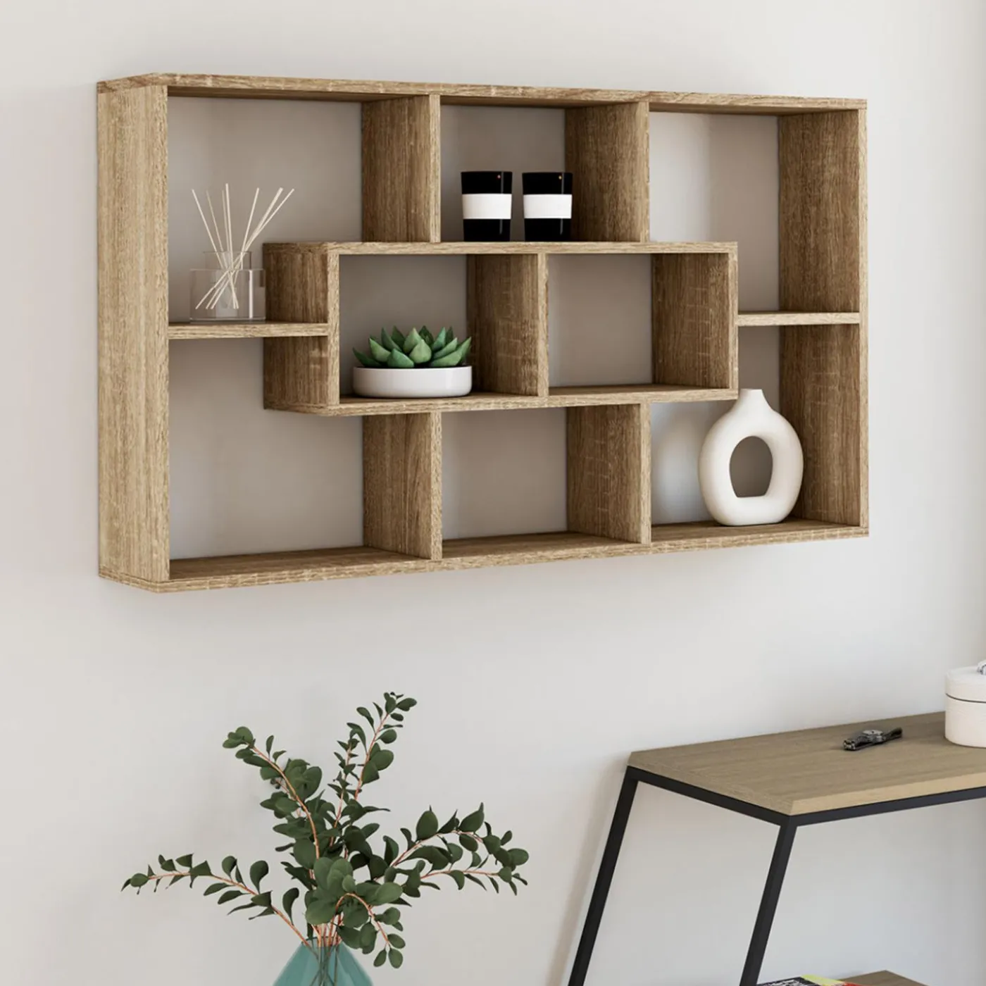 Etagère murale effet bois