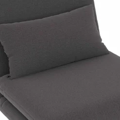 Fauteuil convertible en lit 1 place gris anthracite