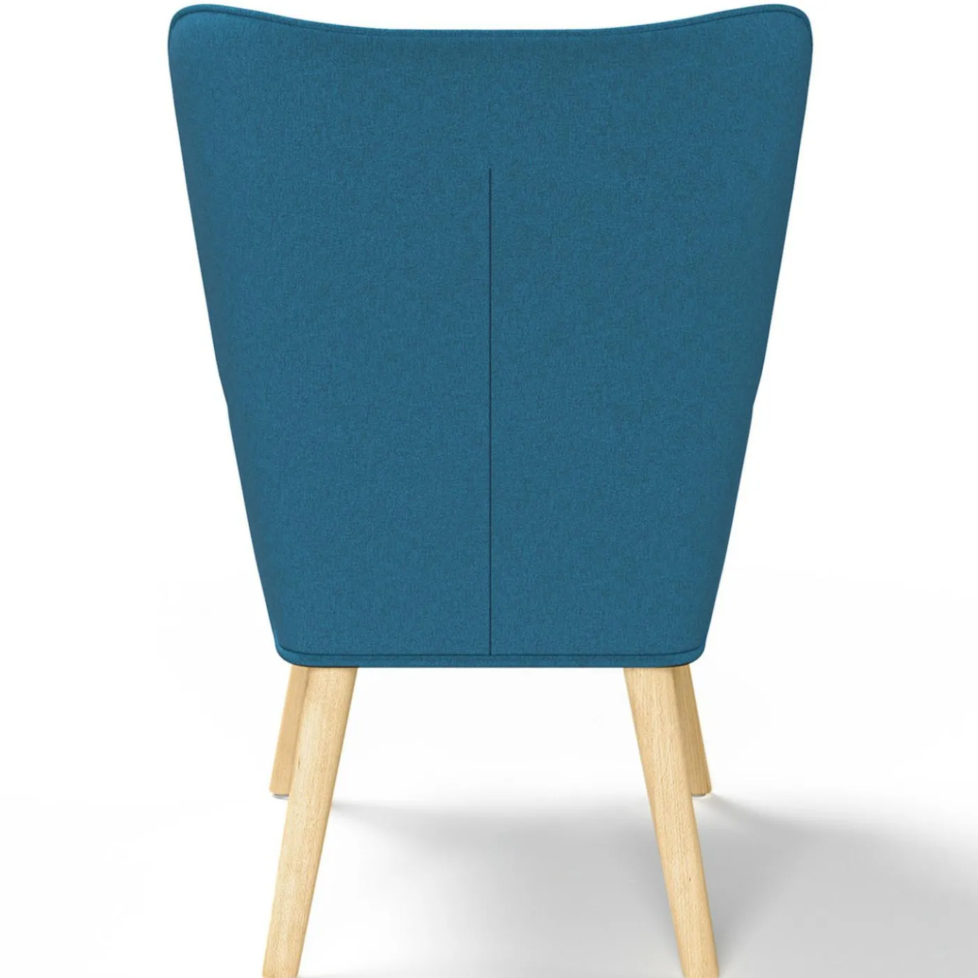 Fauteuil design scandinave bleu canard