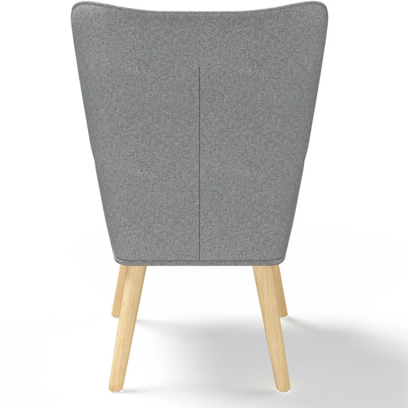 Fauteuil design scandinave gris clair