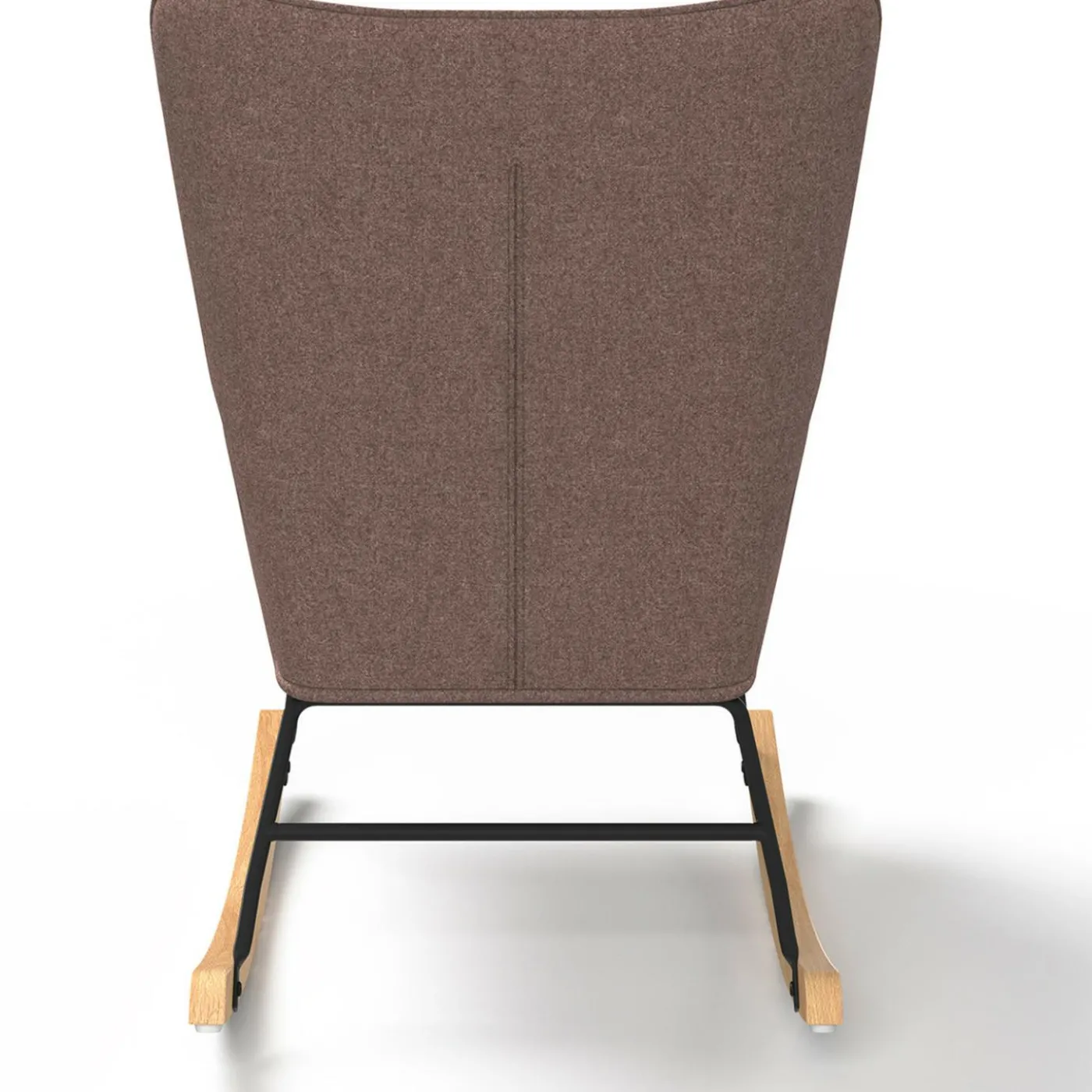 Fauteuil scandinave en tissu à bascule patchwork multicouleurs
